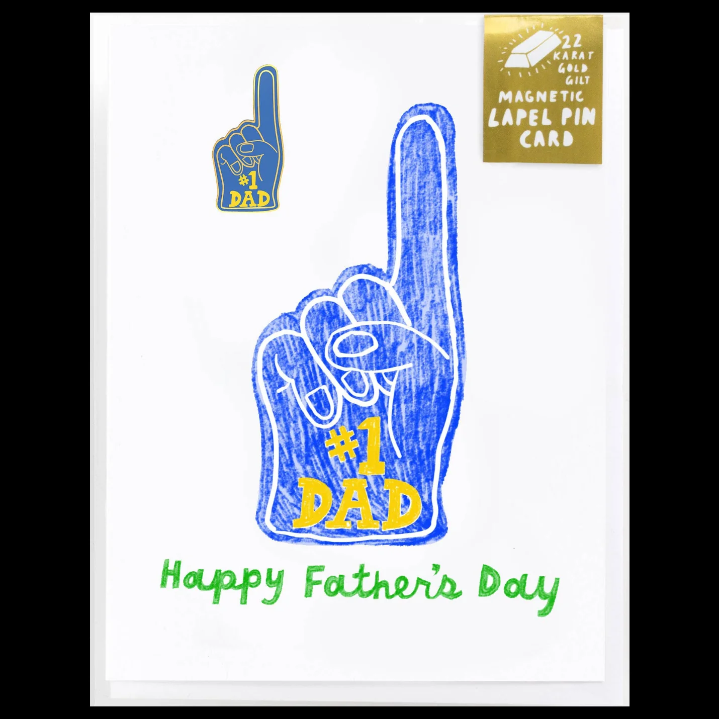 #1 Dad Lapel Pin Card