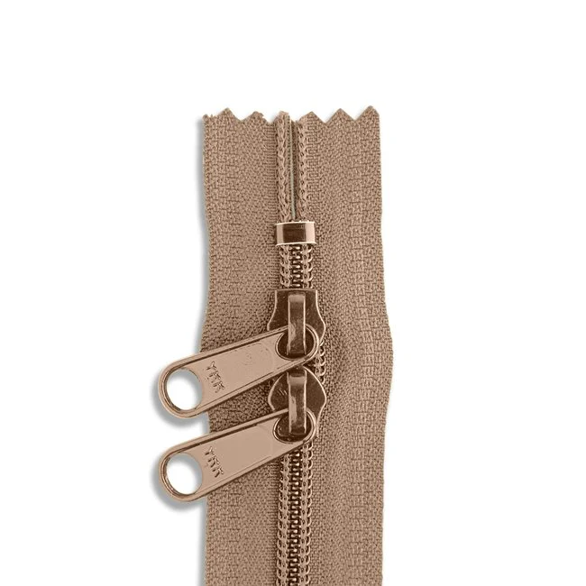 18" #4.5 Nylon Two-Way Zipper / Camel (007)