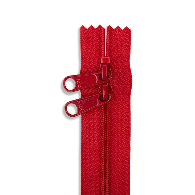 18" #4.5 Nylon Two-Way Zipper / Red (519)