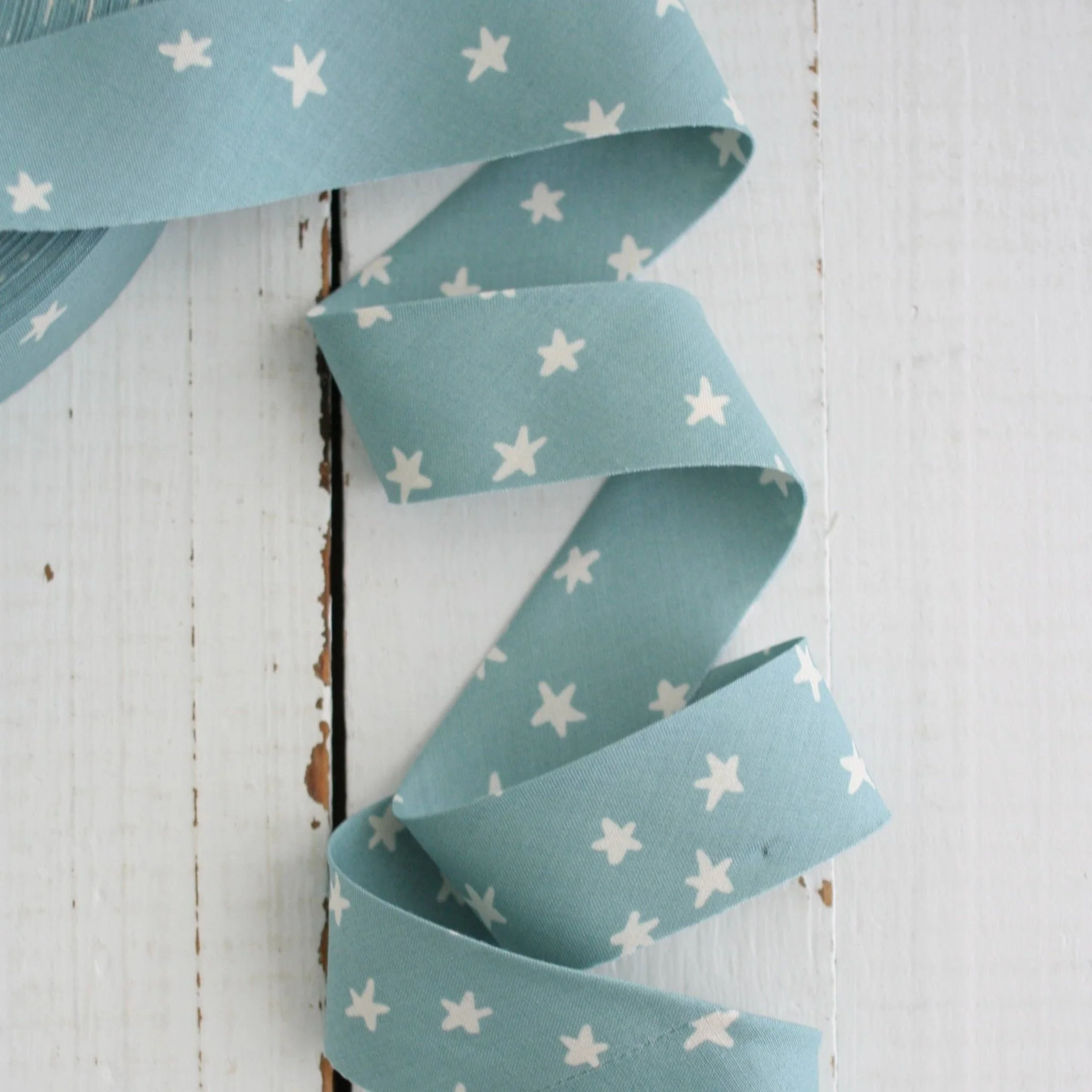 2.5" Bias Quilt Binding / Starry Soft Blue - Image 2