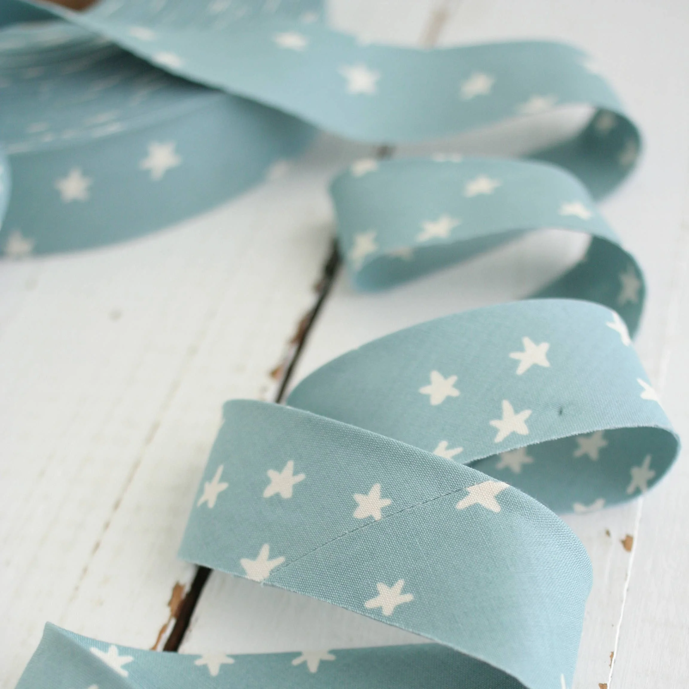 2.5" Bias Quilt Binding / Starry Soft Blue - Image 3