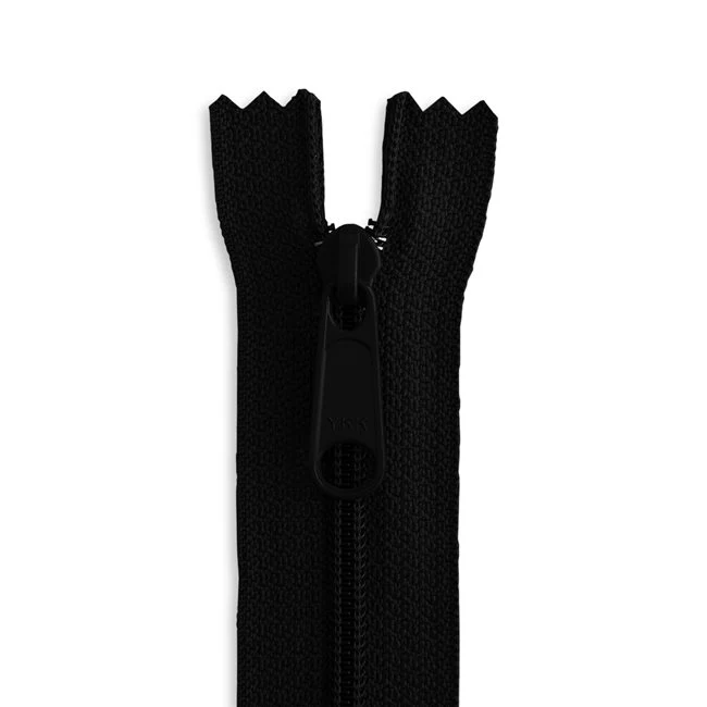 20" #4.5 Nylon Coil Long Pull Bag Zipper / Black (580)