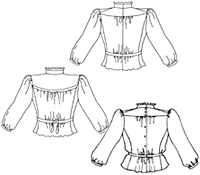 205 Gibson Girl Blouse / Printed Pattern - Image 11