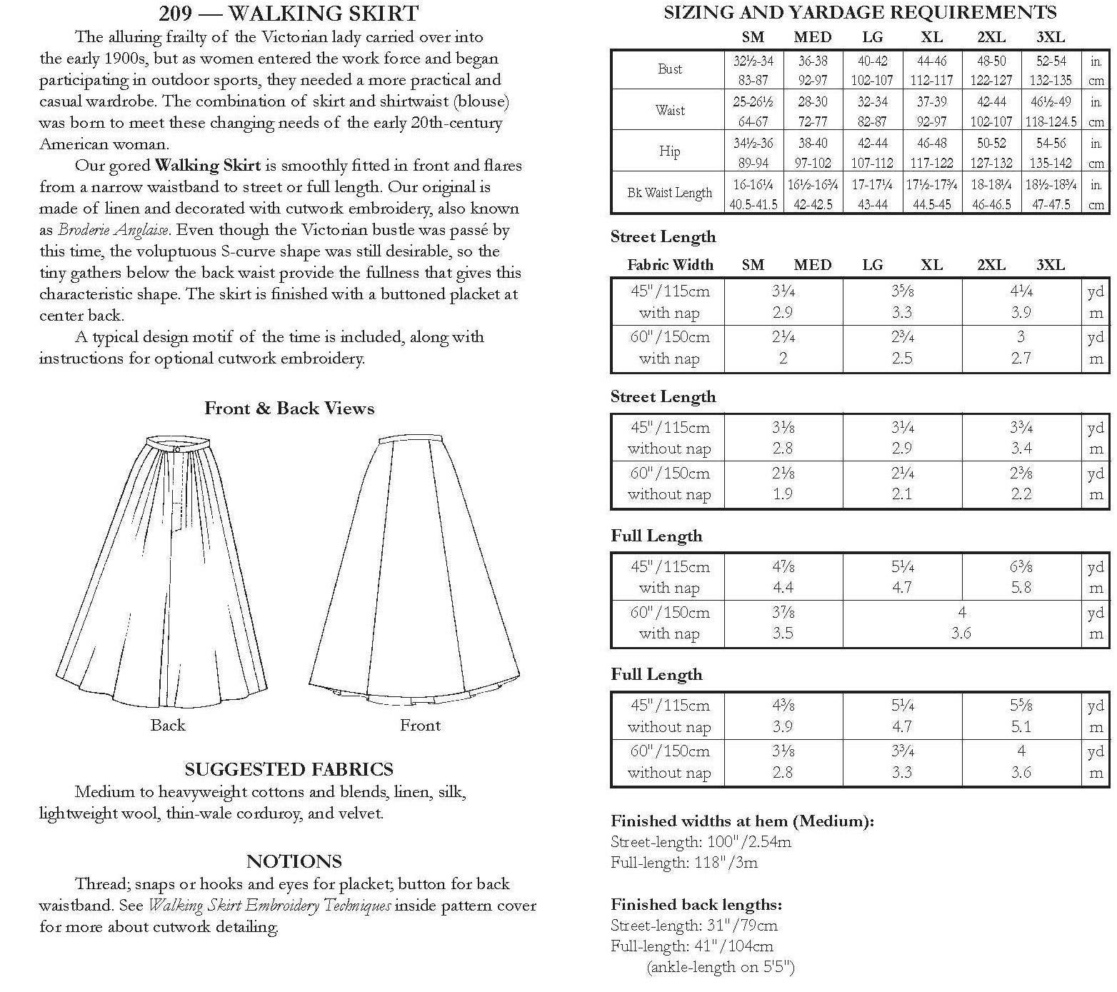 209 Walking Skirt / Printed Pattern - Image 11
