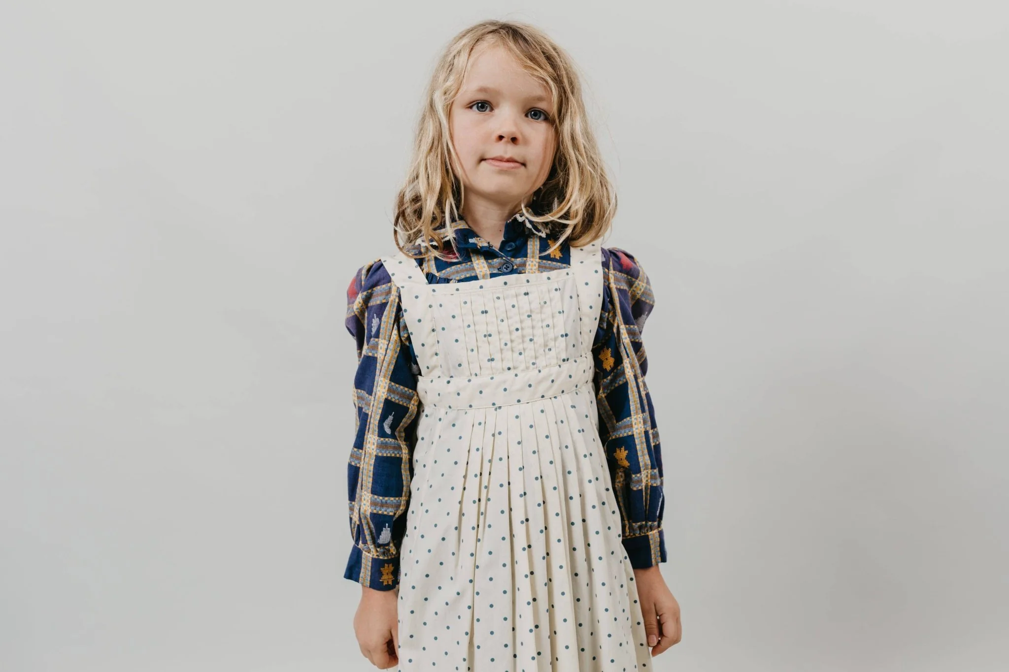213 Child's Prairie Dress & Pinafore / Printed Pattern - Image 5