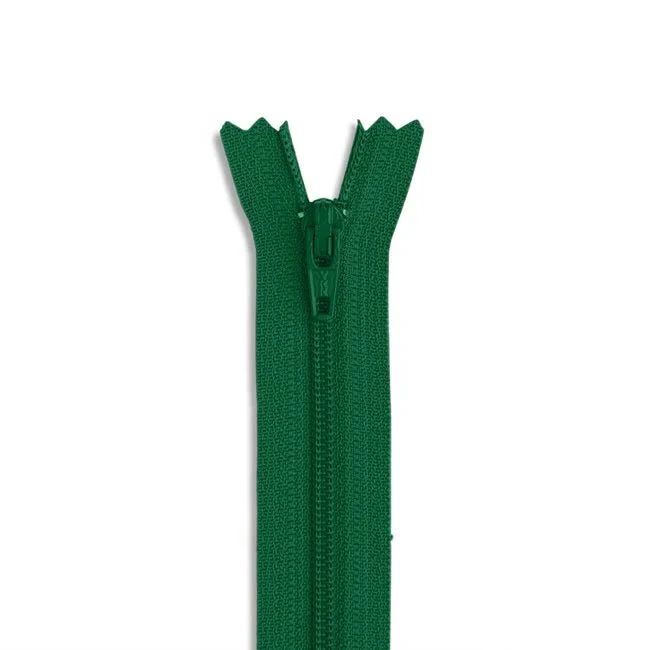 22" #3 Nylon Coil Non-Separating Zipper / Lake Green (540)