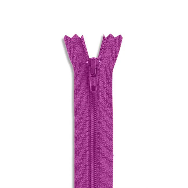 22" #3 Nylon Coil Non-Separating Zipper / Mauve (289)
