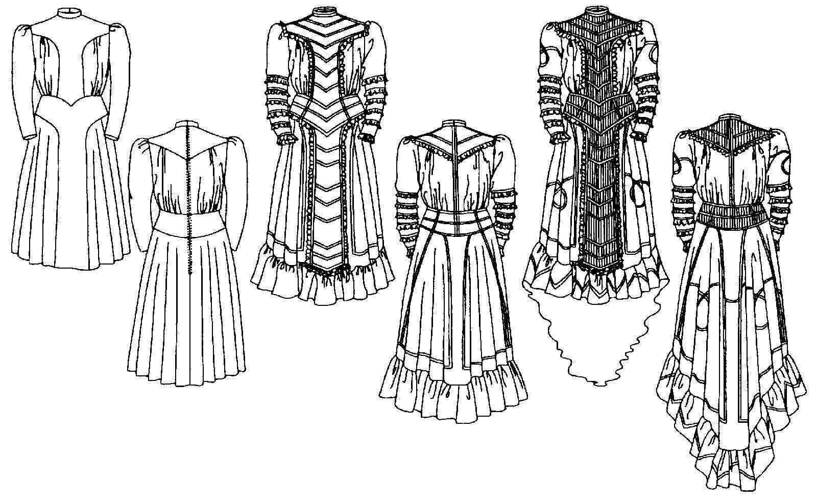 227 Edwardian Gown / Printed Pattern - Image 12