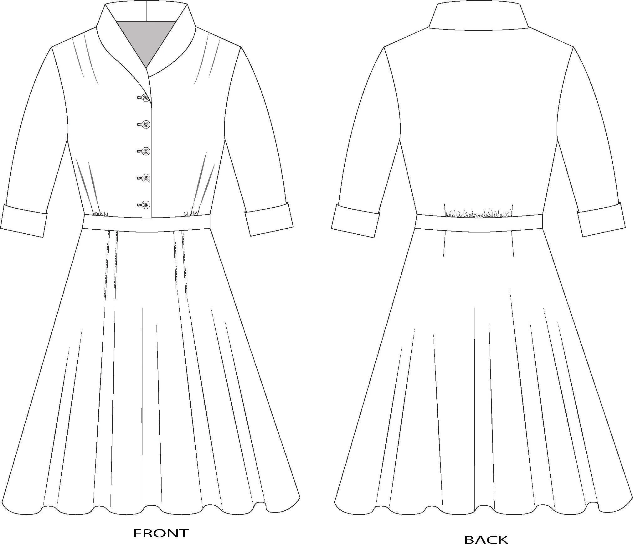 247 Lindy Shirtdress / Printed Pattern - Image 9