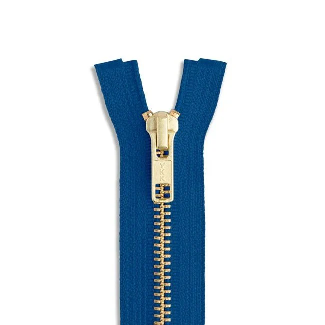 #5 24" Brass Jacket Zipper / Royal Blue (558)