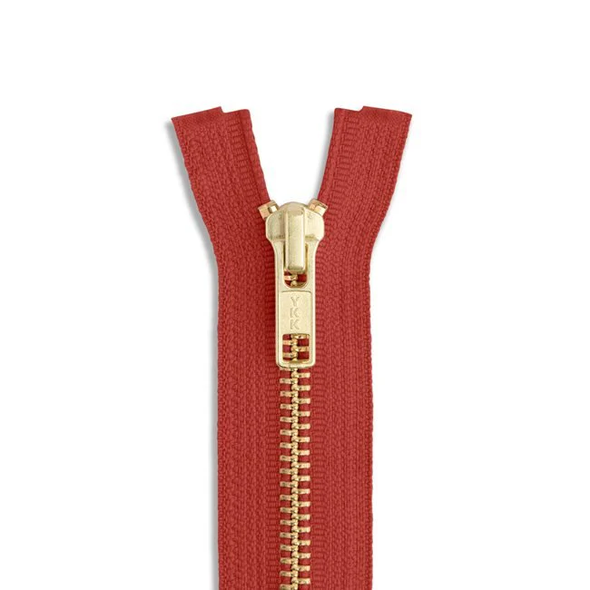 #5 24" Brass Jacket Zipper / Rust (073)