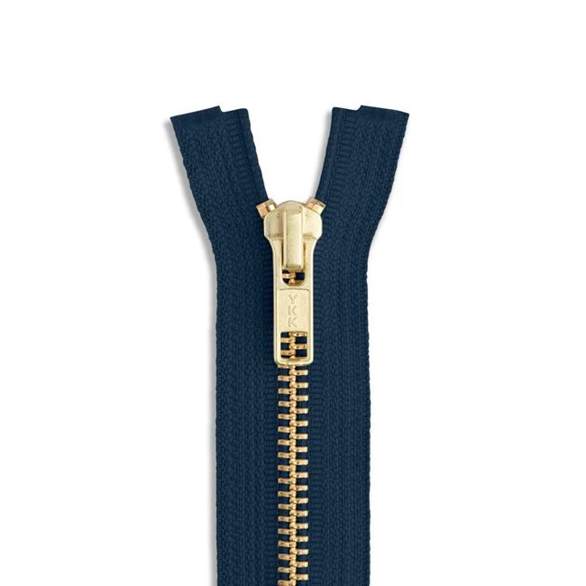 #5 30" Brass Jacket Zipper / Navy (560)