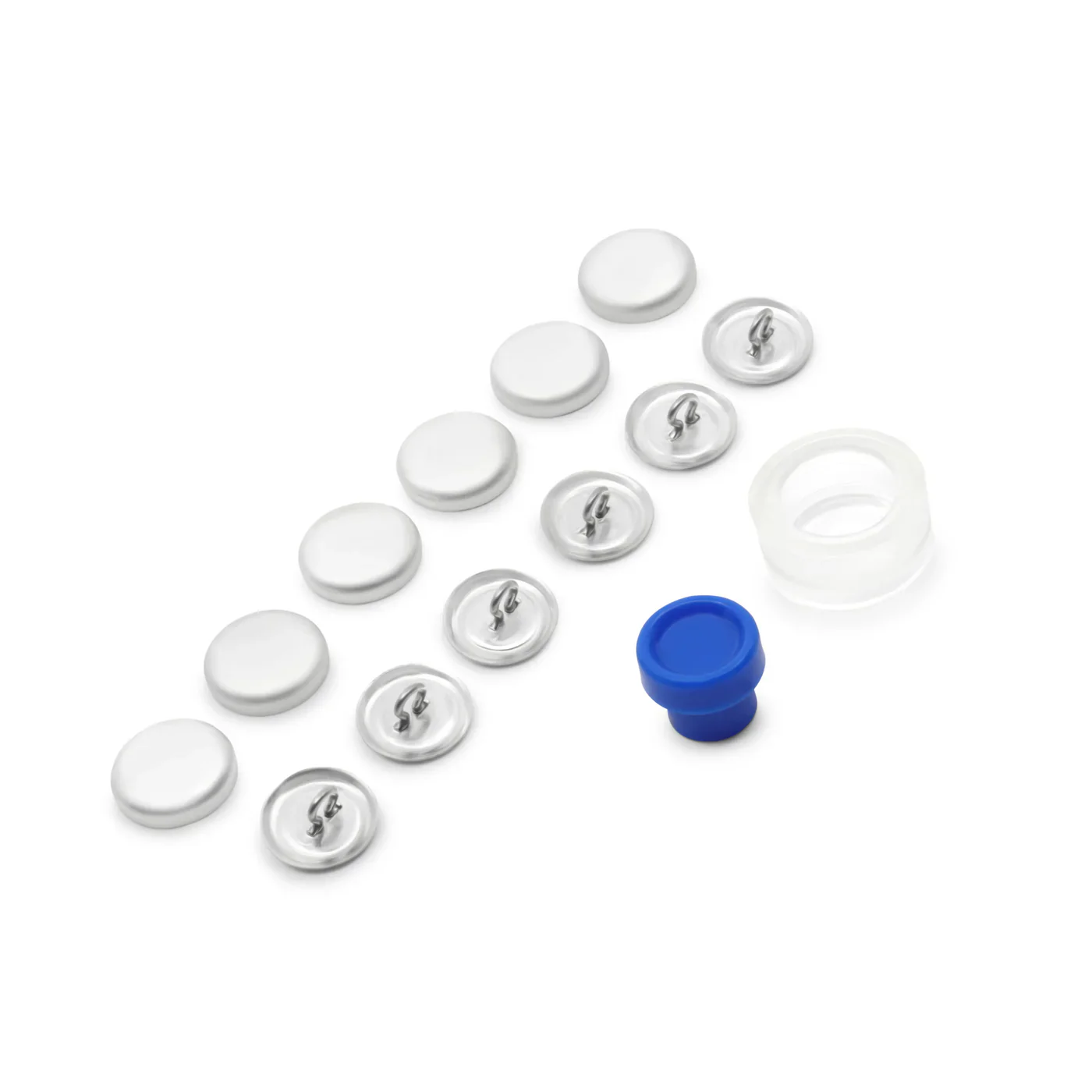 5/8" Cover Button Kit, Nickel - Image 3