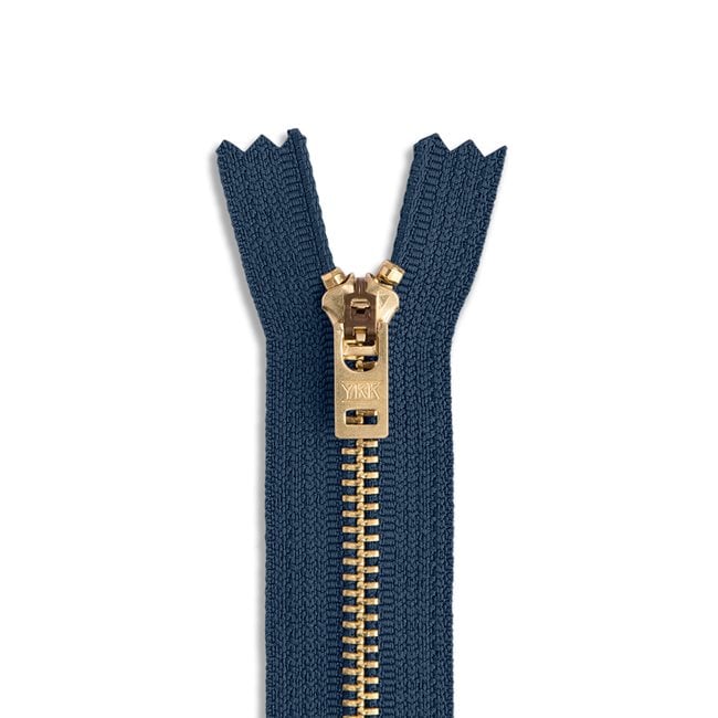 #5 9" Brass Jean Zipper / Navy (560)