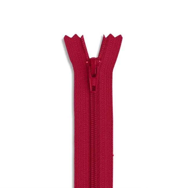 7" #3 Nylon Coil Non-Separating Zipper / Cerise (817)
