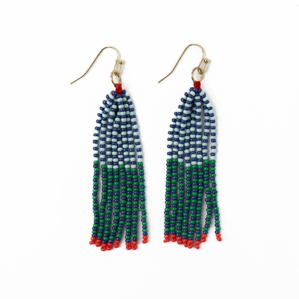 Abbey Tassel Earring / Blue And Green