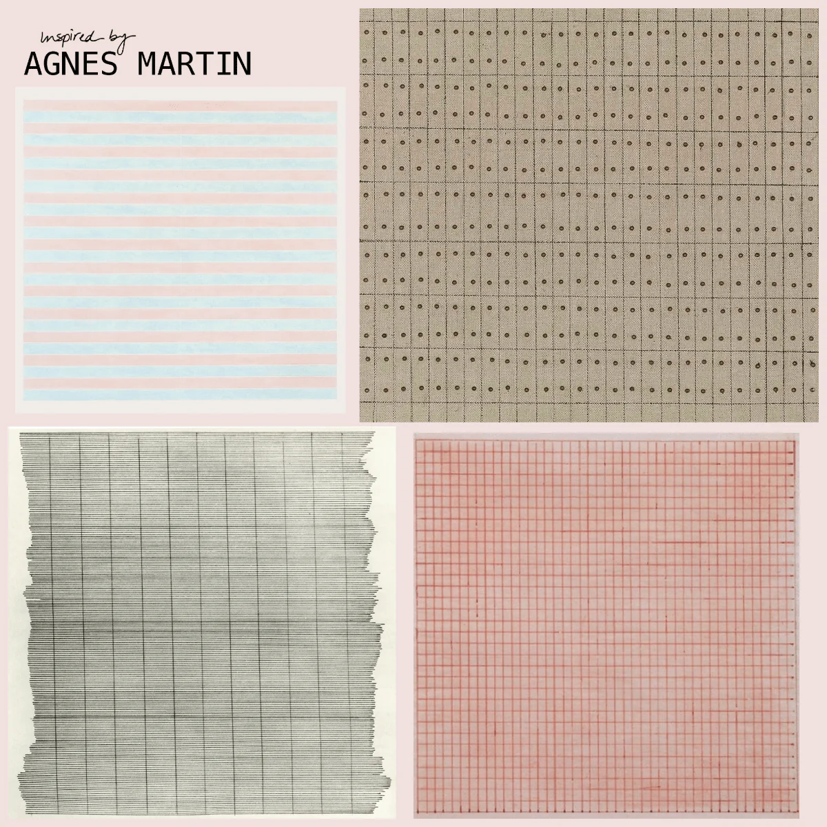 Mending + Embellishment Transfer / Agnes Martin - Image 3