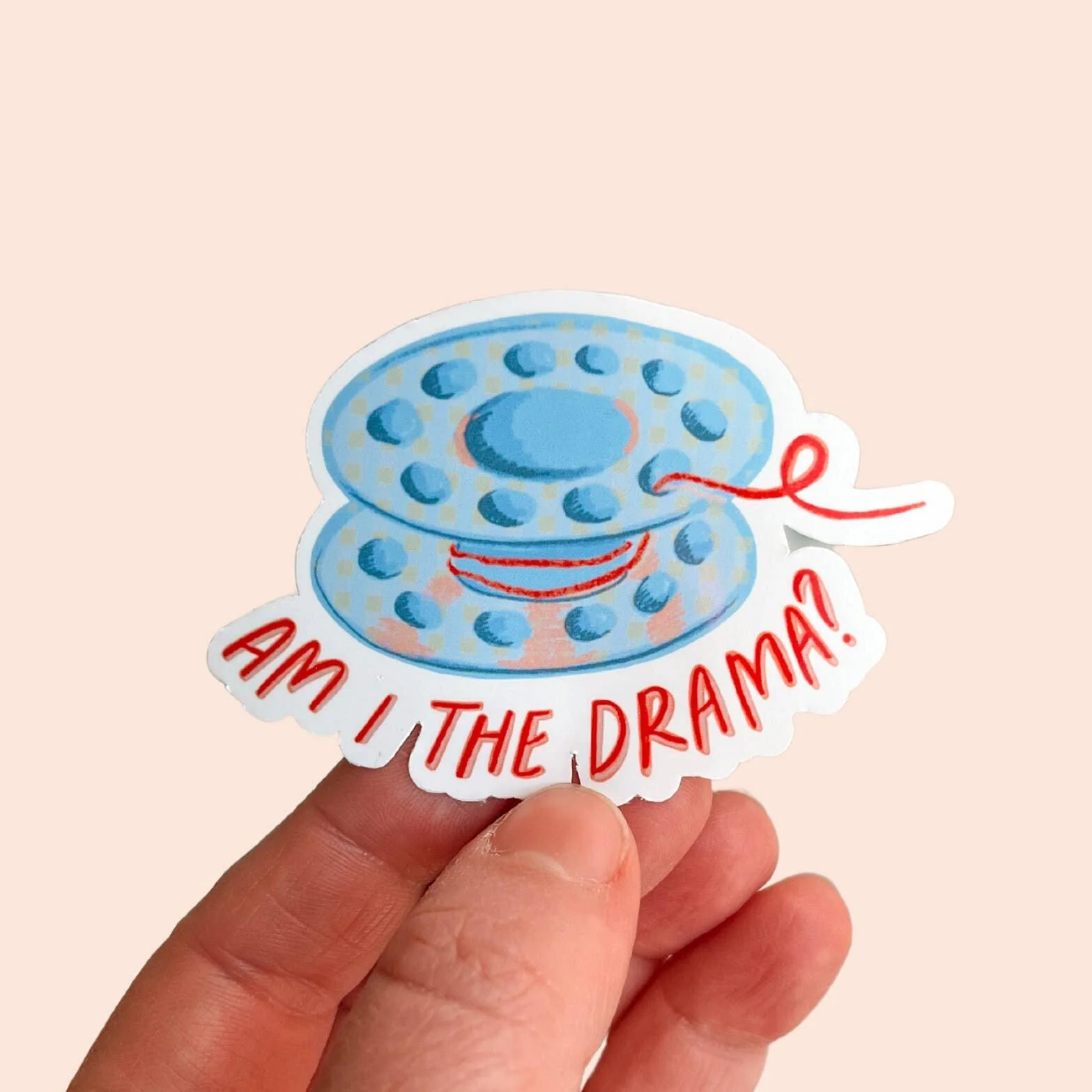Am I The Drama Vinyl Sticker