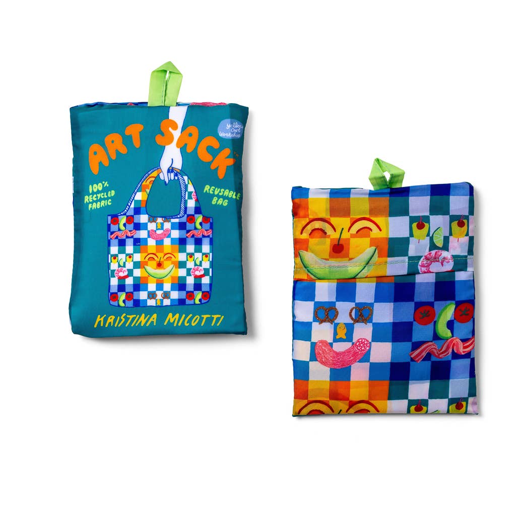 Art Sack Reusable Shopping Bag / Kristina Micotti Picnic - Image 2