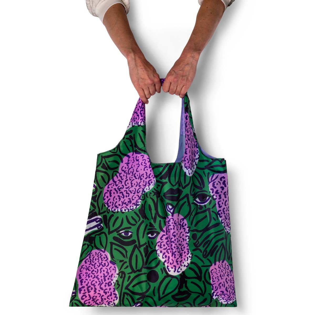 Art Sack Reusable Shopping Bag / Sophy Naess Lilacs - Image 4