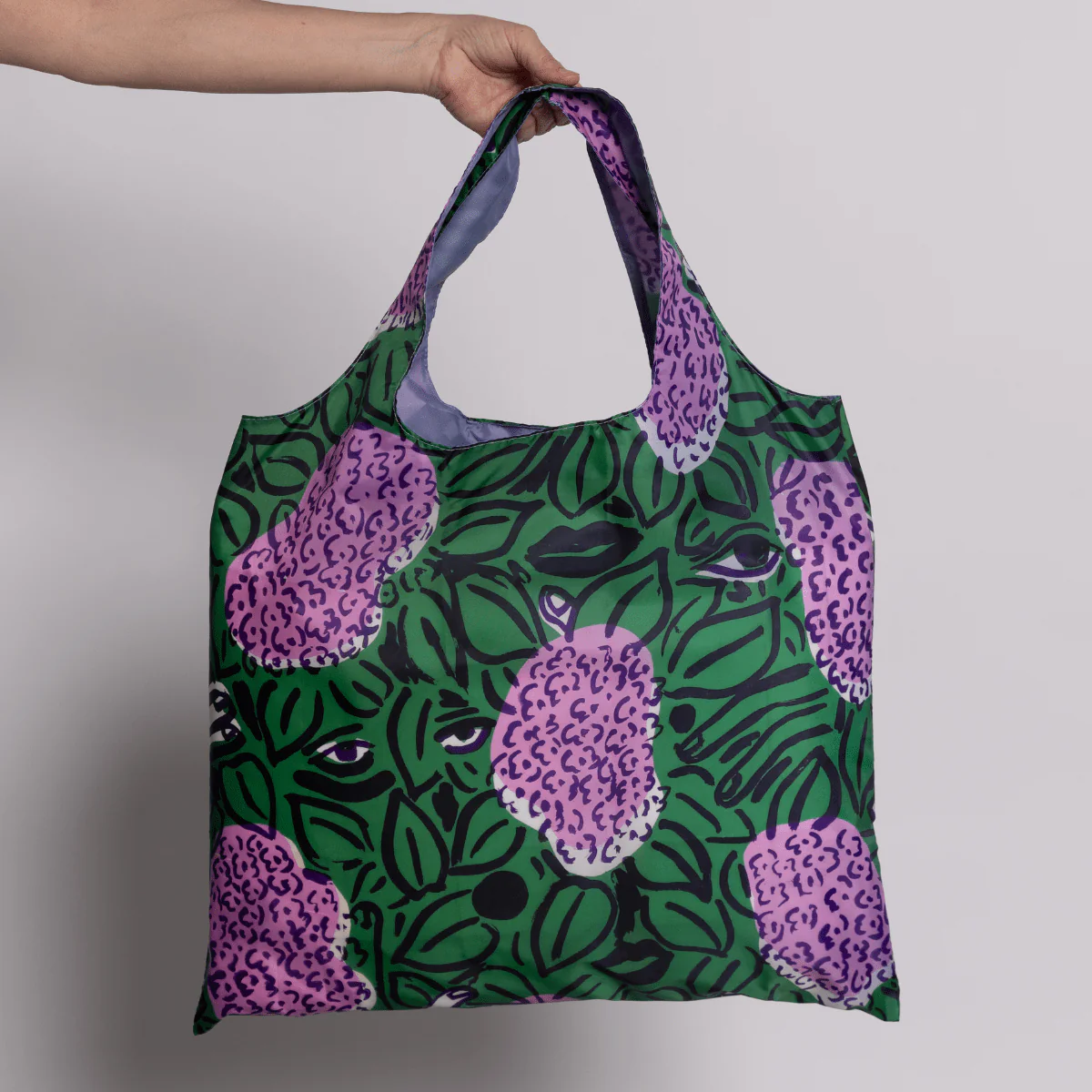 Art Sack Reusable Shopping Bag / Sophy Naess Lilacs - Image 5
