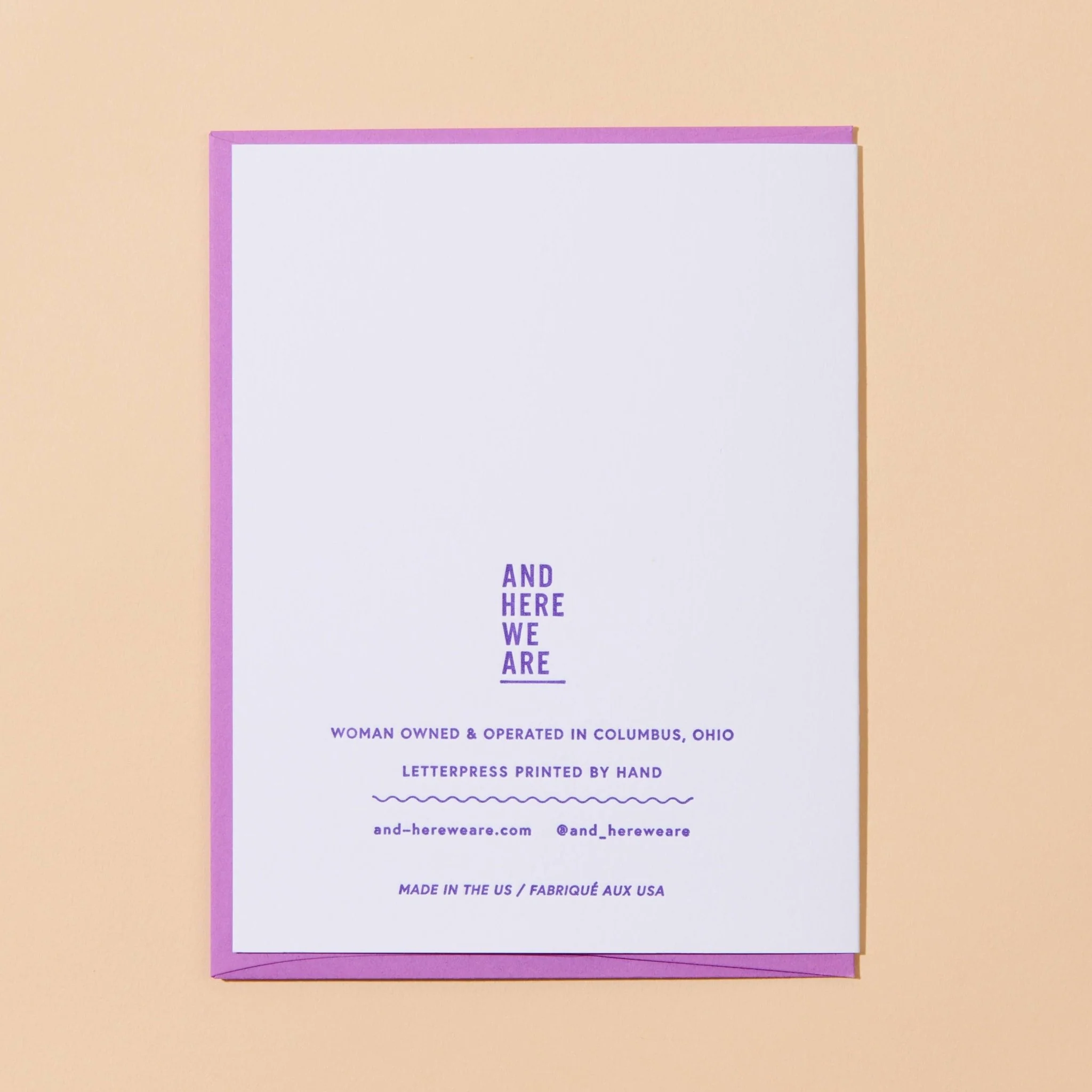 Babe Alert Letterpress Card - Image 3