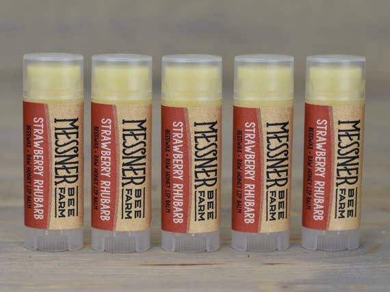 Beeswax Lip Balm / Strawberry Rhubarb