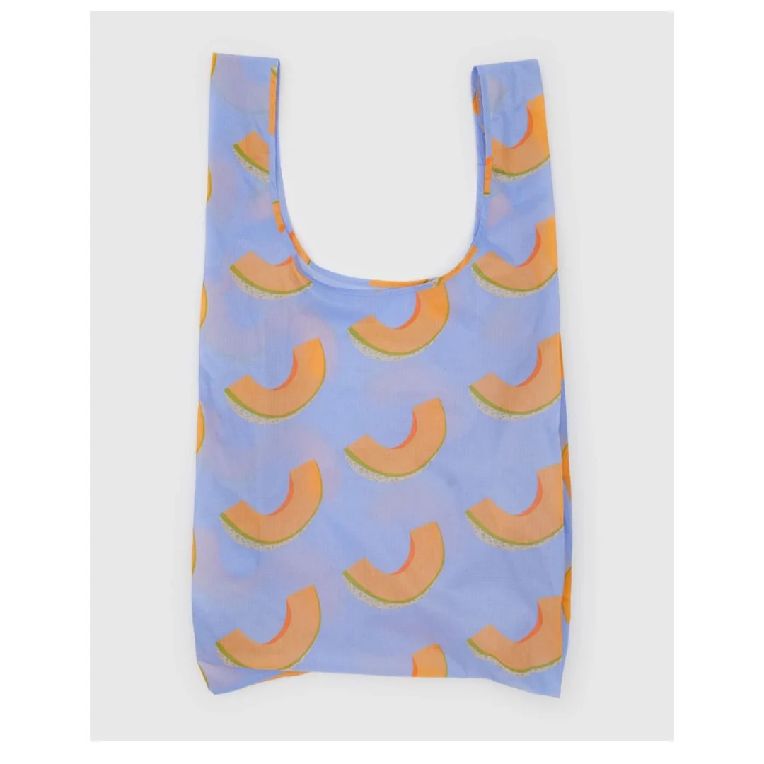 Big Baggu Reusable Bag / Cantaloupe Blue