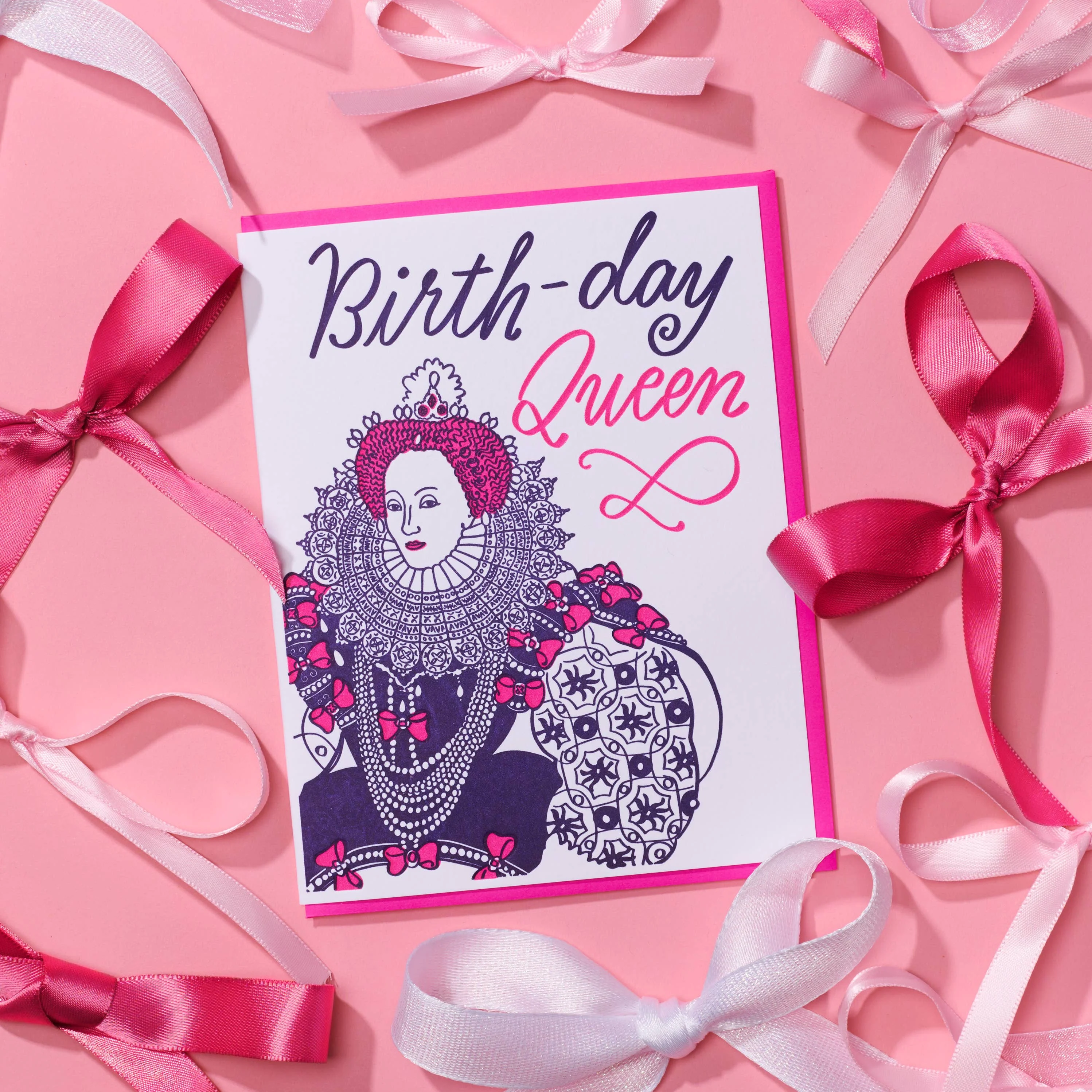 Birthday Queen Letterpress Card