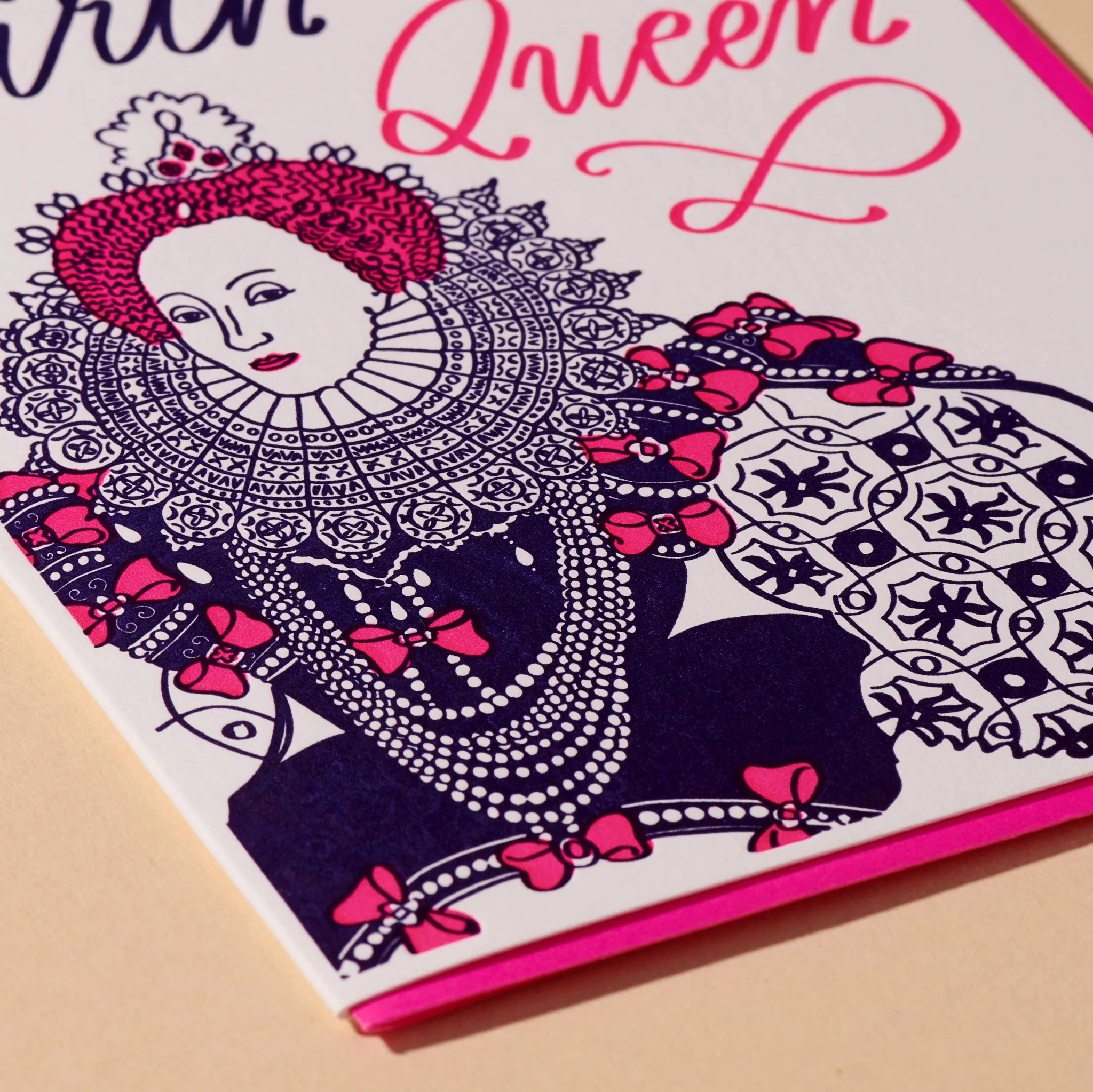 Birthday Queen Letterpress Card - Image 2