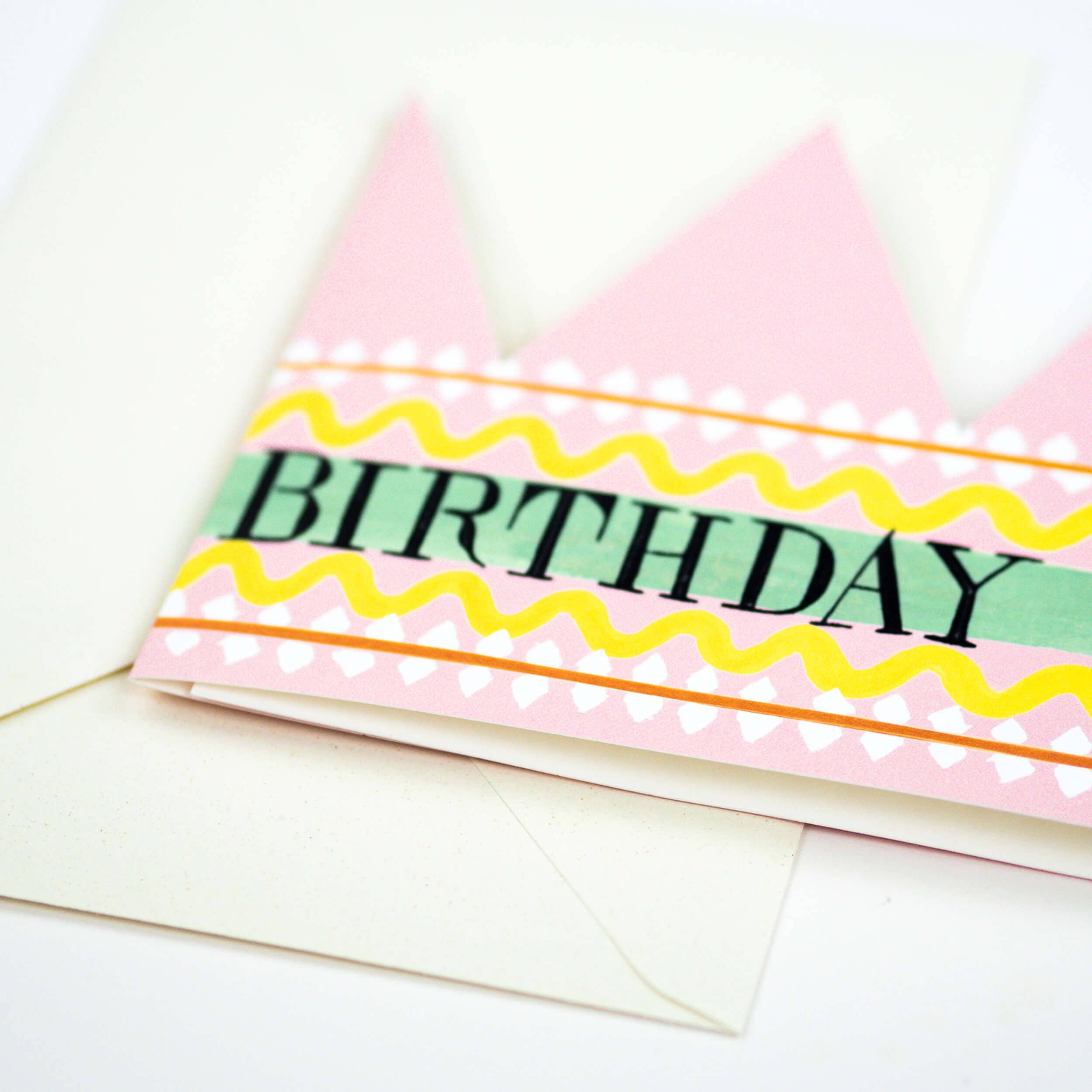 Birthday Queen Party Hat Card - Image 2