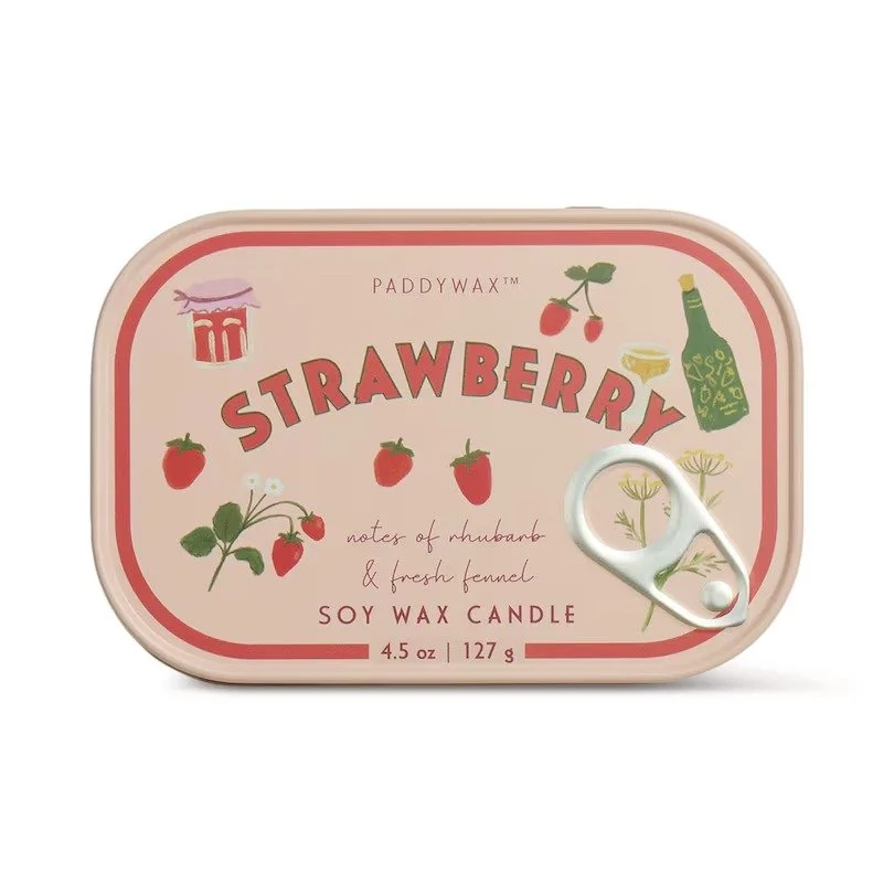 Bistro 4.5 oz Strawberry Tin Candle