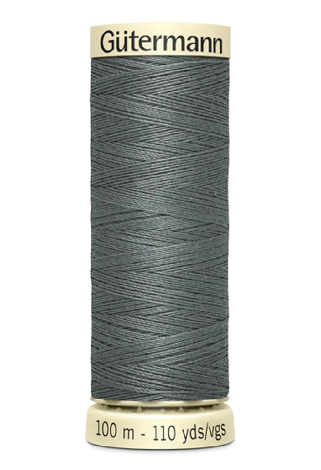 Black & Gray Sew-all Thread 100m / 115 Rail Gray - Image 2