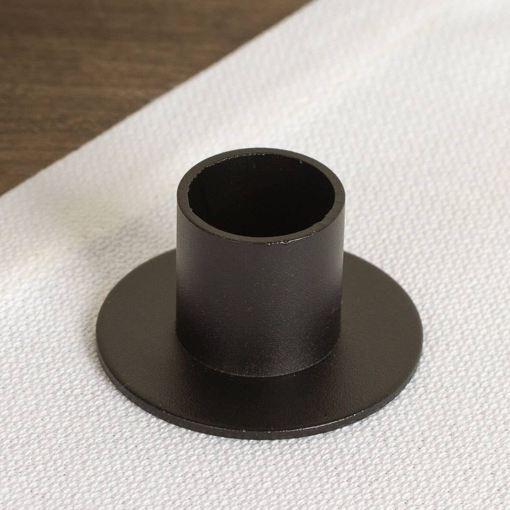 Black Metal Taper Candle Holder