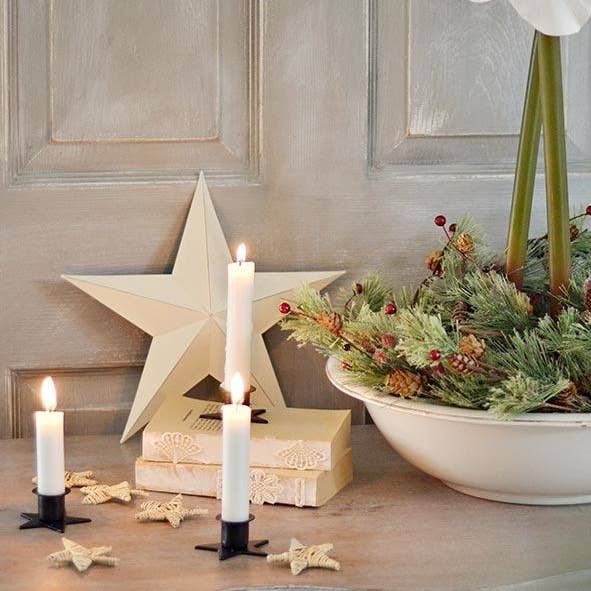 Black Metal Taper Candle Holder - Image 2