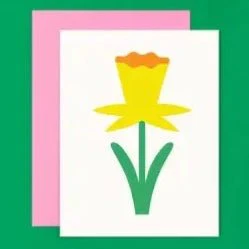 Blank Floral Mod Card / Flower 5