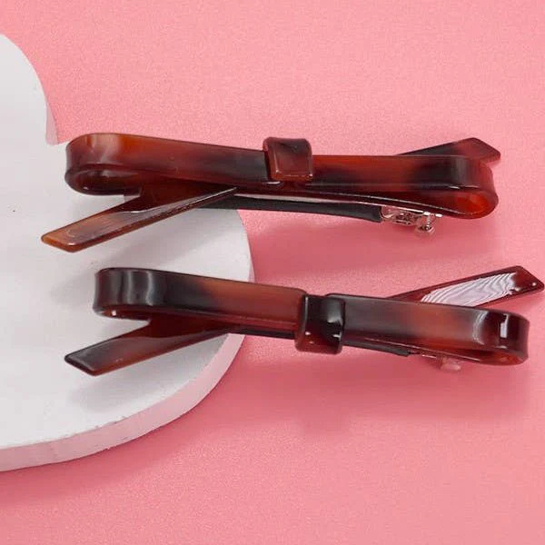Bow Hair Clip / Tort