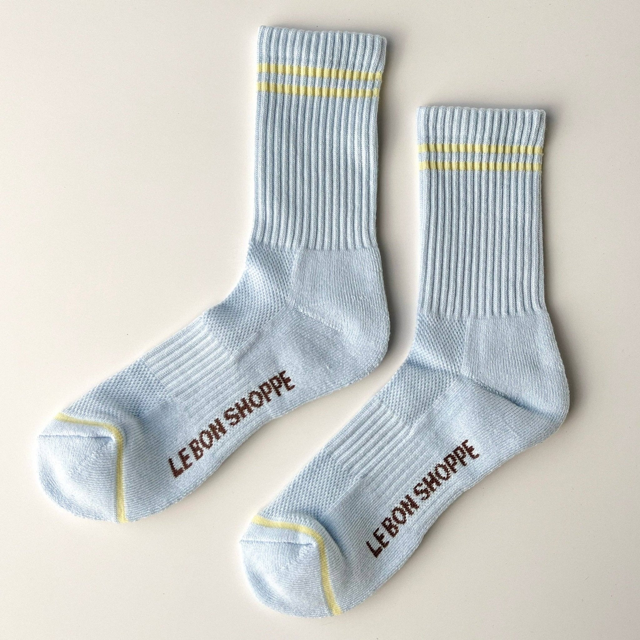 Boyfriend Socks / Pastel Sky