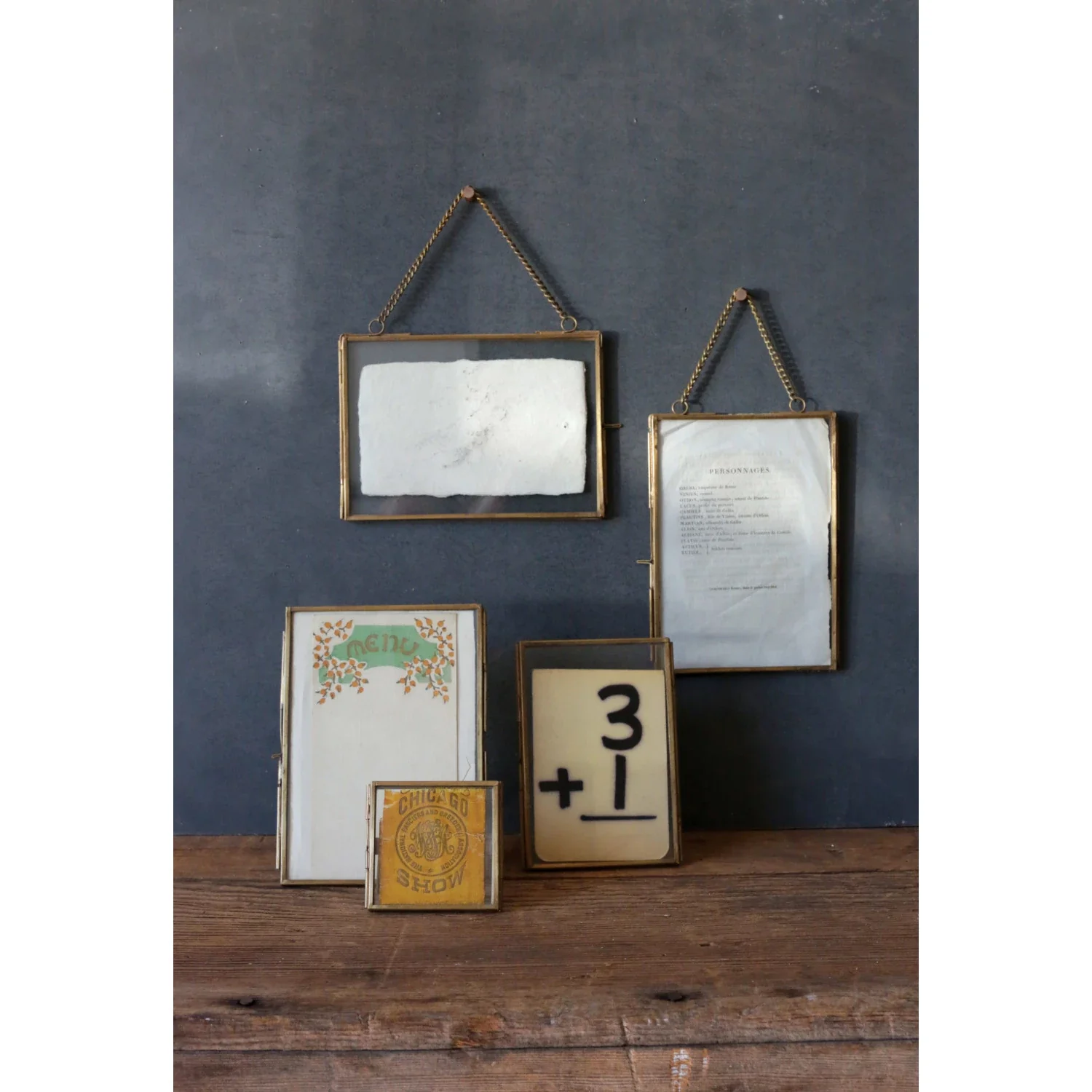 Brass and Glass Photo Frame