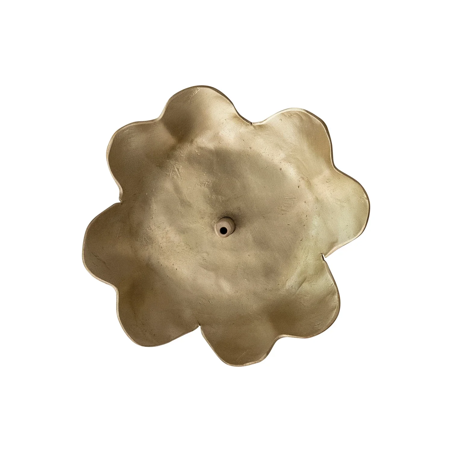 Brass Flower Shaped Incense Holder - Image 3