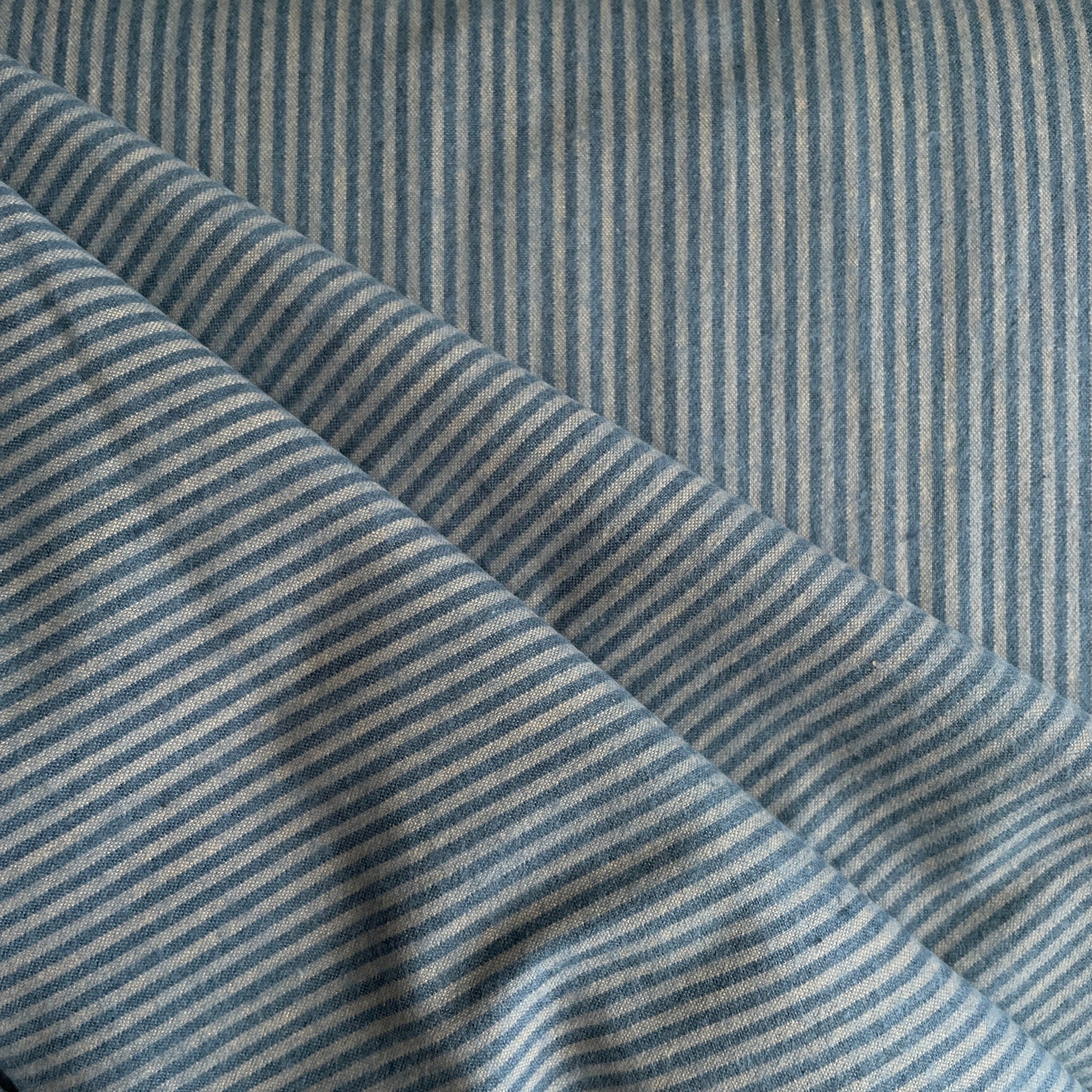 Brushed Cotton Stripe / Denim