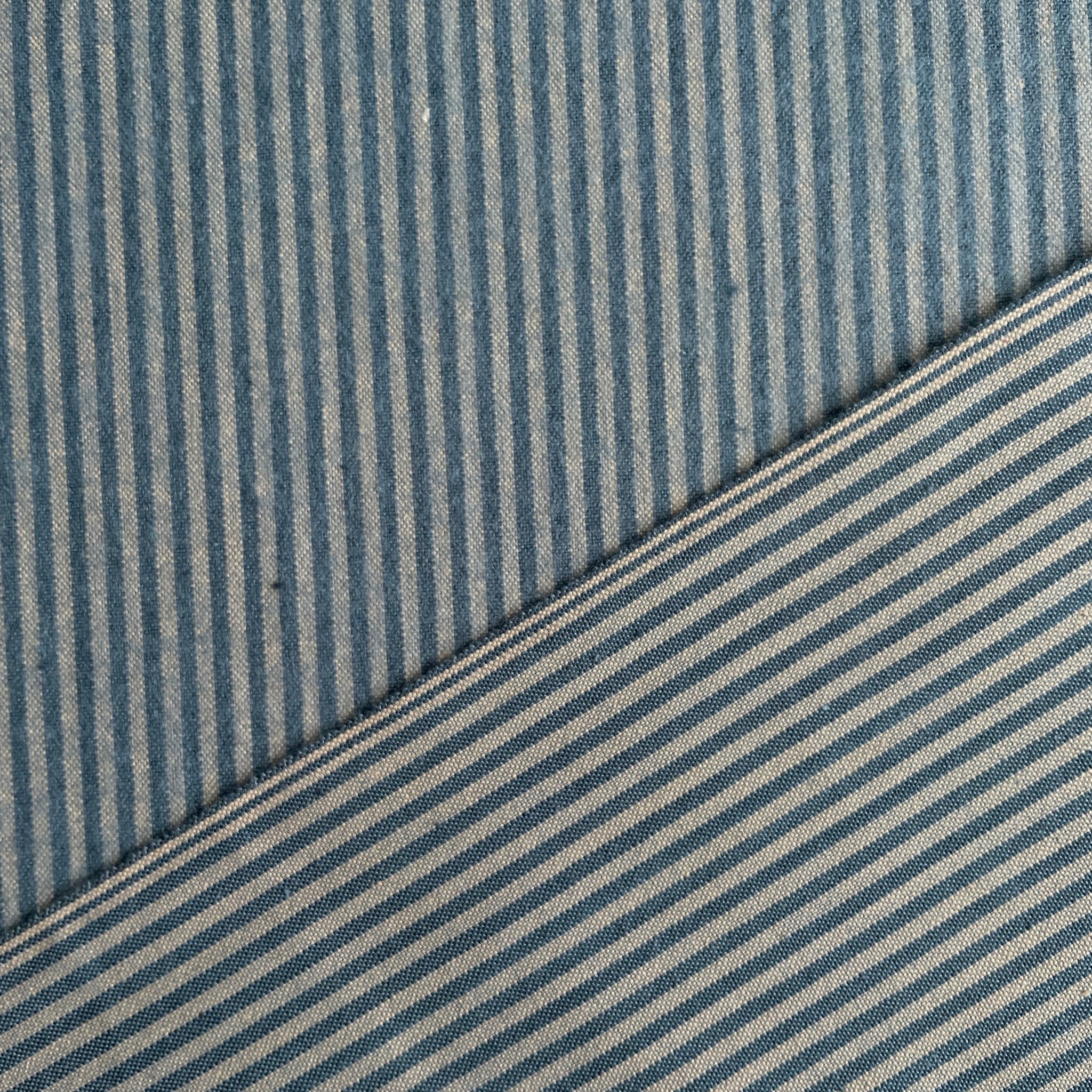 Brushed Cotton Stripe / Denim - Image 2