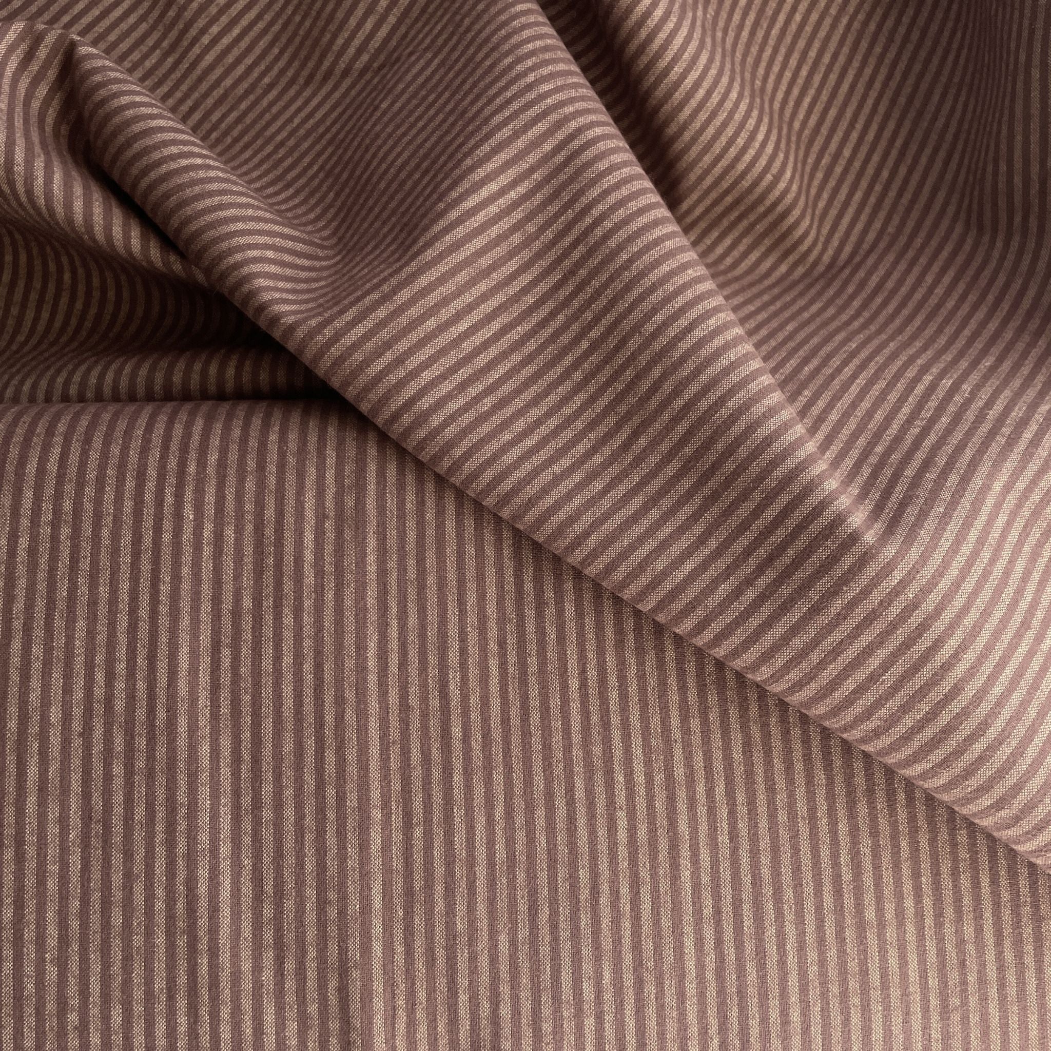 Brushed Cotton Stripe / Cocoa