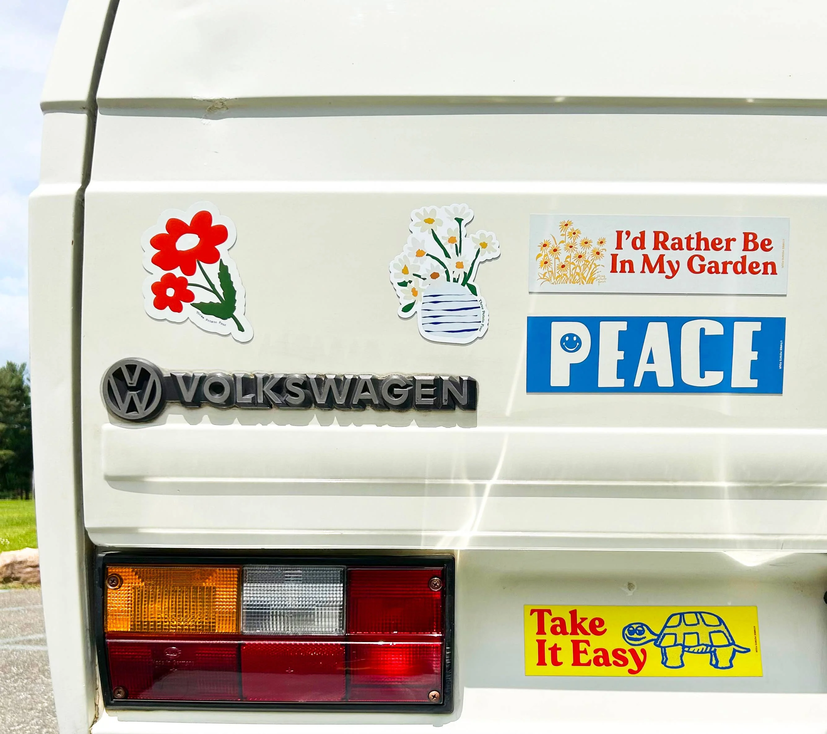 Bumper Magnet - Peace (Blue + White) - Image 2