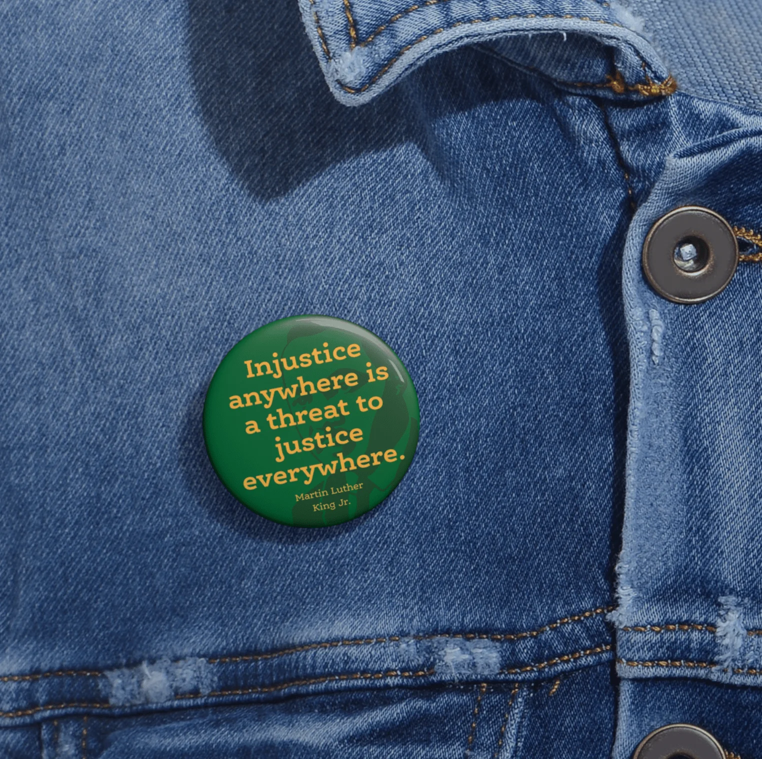 Pinback Button / Injustice - Image 2