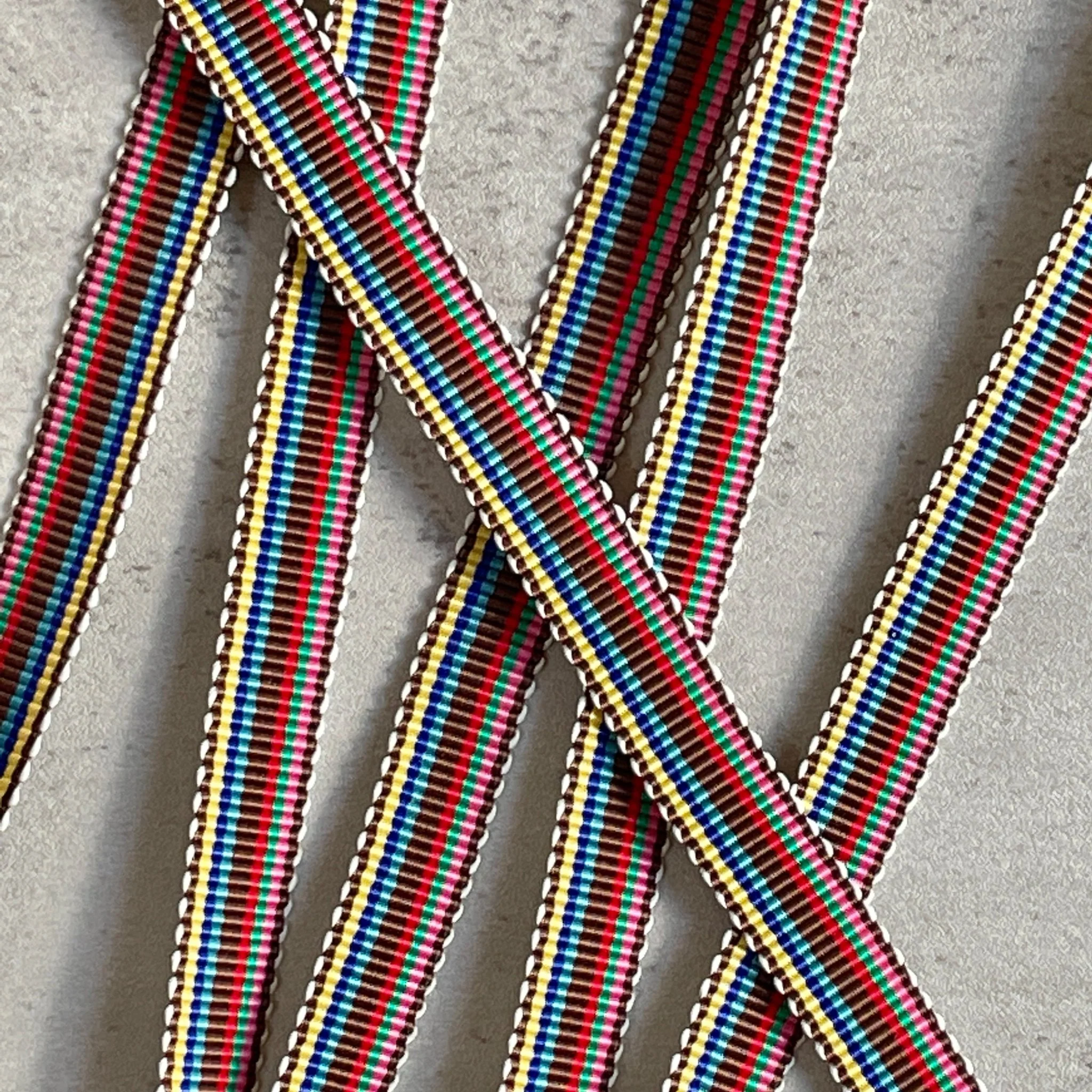 Candy Stripe Vintage Petersham Grosgrain