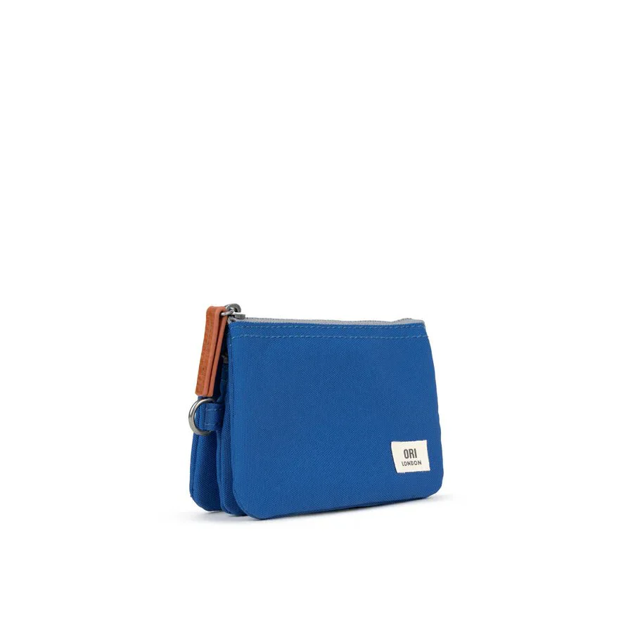 Carnaby Medium Recycled Canvas Bag with Wrist Strap / Galactic Blue