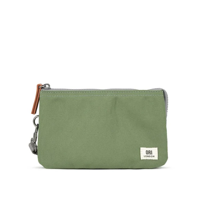 Carnaby Medium Recycled Canvas Bag with Wrist Strap / Granite