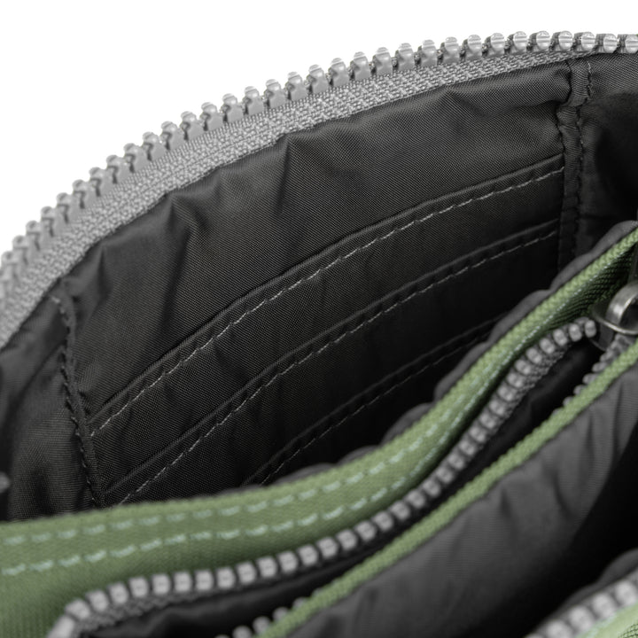 Carnaby Medium Recycled Canvas Bag with Wrist Strap / Granite - Image 2