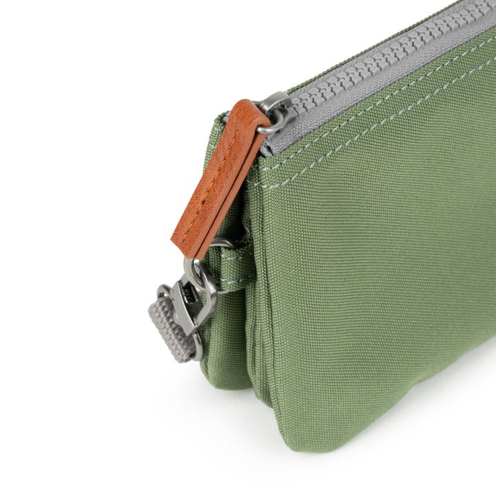 Carnaby Medium Recycled Canvas Bag with Wrist Strap / Granite - Image 6